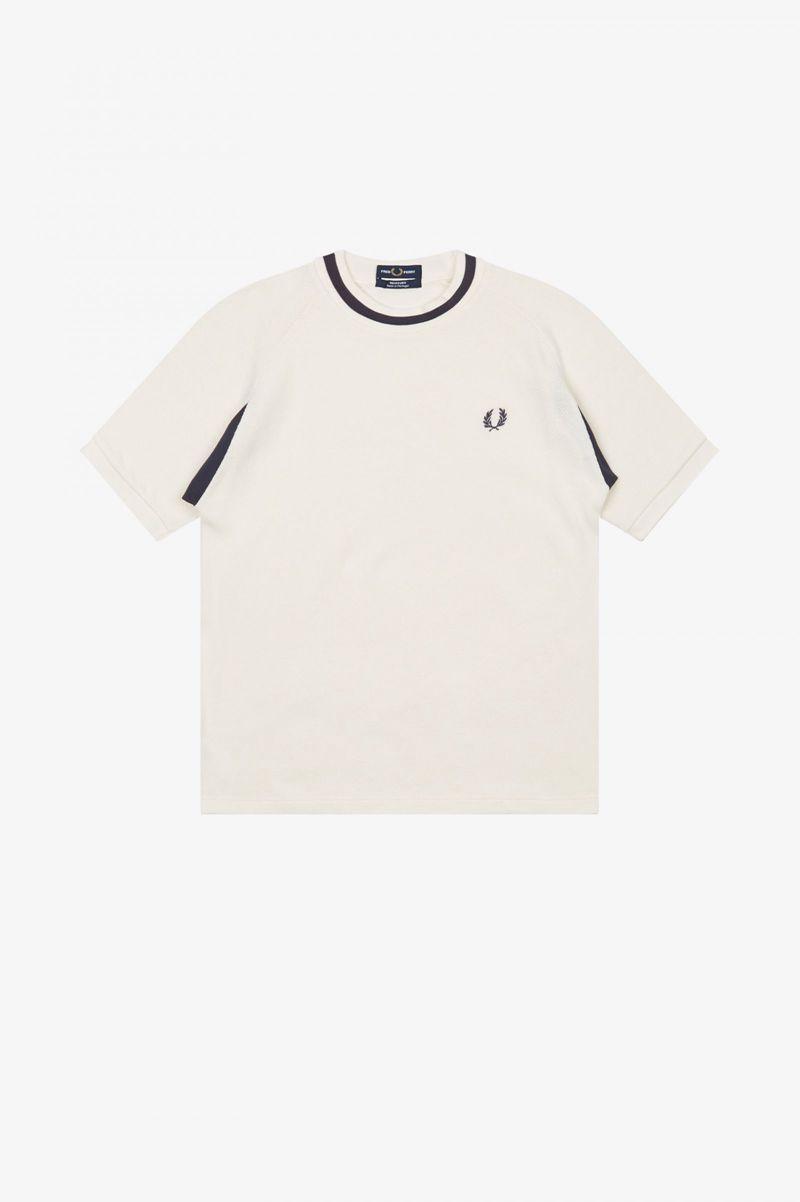 White Fred Perry M3844 Men's T Shirts | PH 1719DFMN